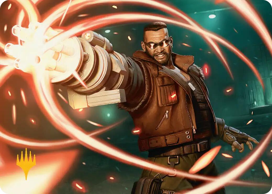 Barret Wallace Art Card (Gold-Stamped Planeswalker Symbol) [FINAL FANTASY Art Series] | Gear Gaming Fayetteville