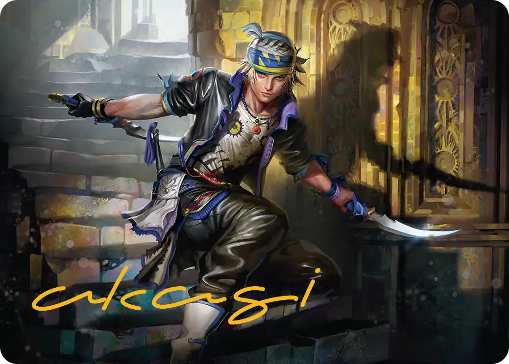 Locke Cole Art Card (Gold-Stamped Signature) [FINAL FANTASY Art Series] | Gear Gaming Fayetteville