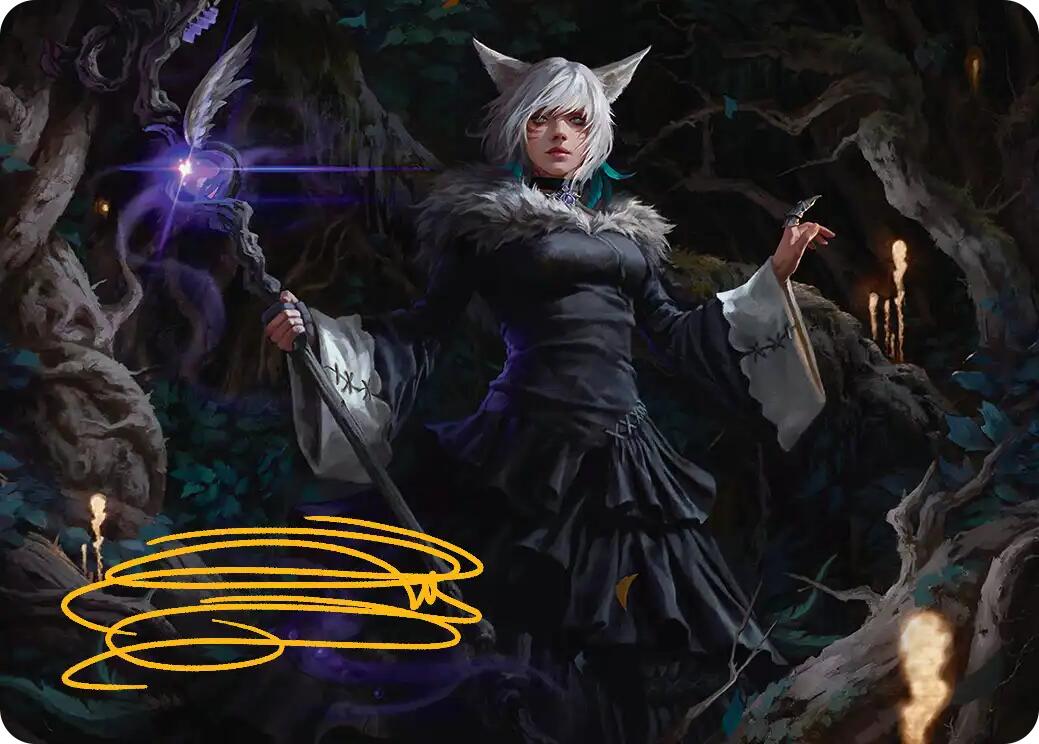 Y'shtola, Night's Blessed Art Card (21) (Gold-Stamped Signature) [FINAL FANTASY Art Series] | Gear Gaming Fayetteville