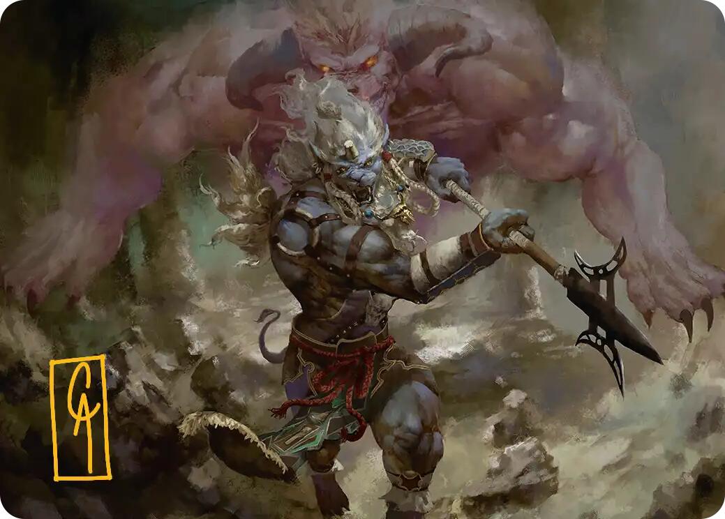 Kimahri, Valiant Guardian Art Card (Gold-Stamped Signature) [FINAL FANTASY Art Series] | Gear Gaming Fayetteville