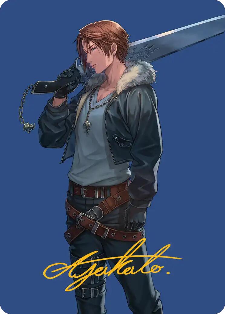 Squall, SeeD Mercenary Art Card (Gold-Stamped Signature) [FINAL FANTASY Art Series] | Gear Gaming Fayetteville