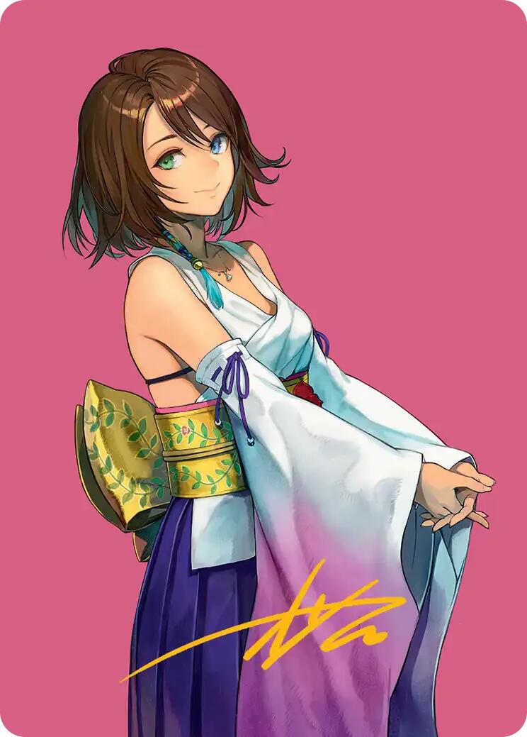 Yuna, Hope of Spira Art Card (Gold-Stamped Signature) [FINAL FANTASY Art Series] | Gear Gaming Fayetteville