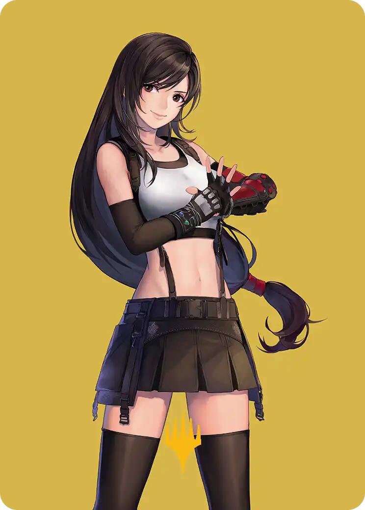 Tifa, Martial Artist Art Card (Gold-Stamped Planeswalker Symbol) [FINAL FANTASY Art Series] | Gear Gaming Fayetteville
