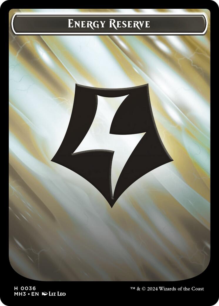 Angel // Energy Reverse Double-Sided Token [Modern Horizons 3 Tokens] | Gear Gaming Fayetteville