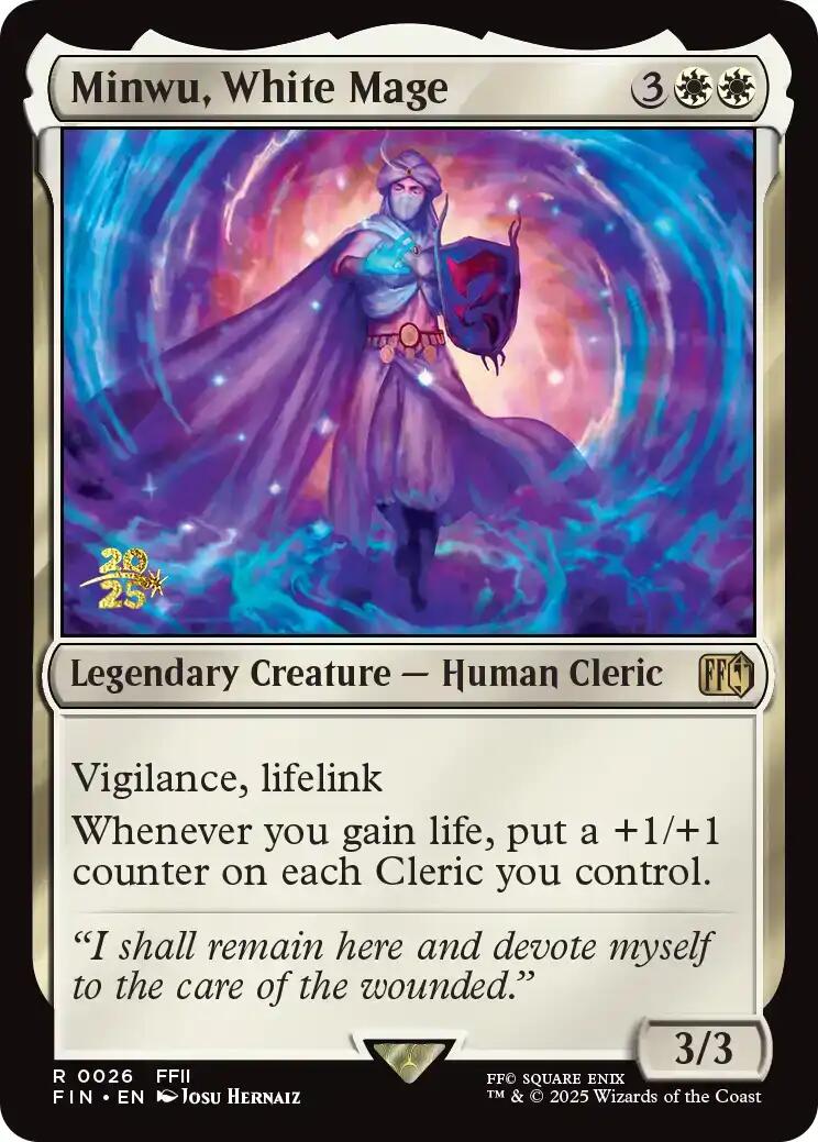 Minwu, White Mage [FINAL FANTASY Prerelease Promo] | Gear Gaming Fayetteville