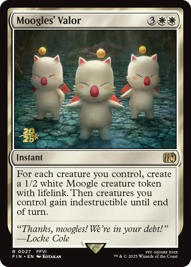 Moogles' Valor [FINAL FANTASY Prerelease Promo] | Gear Gaming Fayetteville