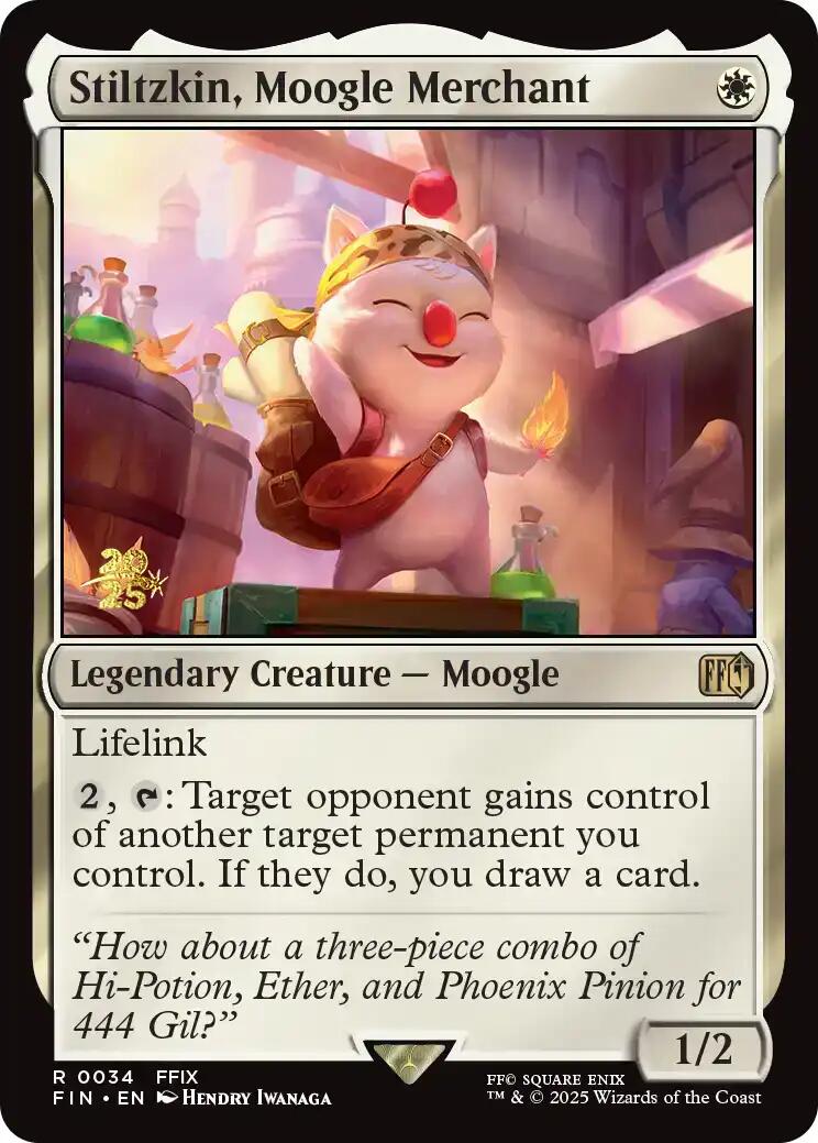 Stiltzkin, Moogle Merchant [FINAL FANTASY Prerelease Promo] | Gear Gaming Fayetteville