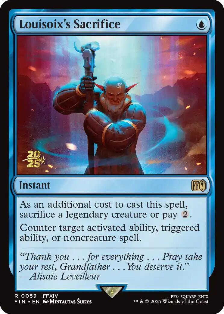Louisoix's Sacrifice [FINAL FANTASY Prerelease Promo] | Gear Gaming Fayetteville