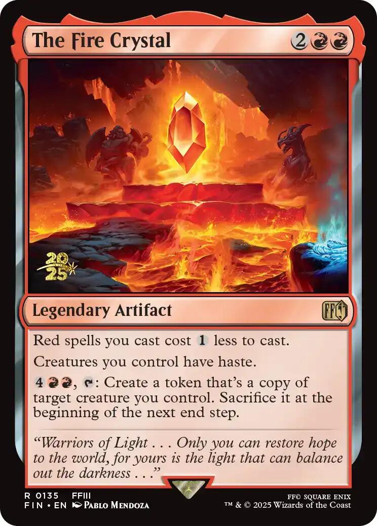 The Fire Crystal [FINAL FANTASY Prerelease Promo] | Gear Gaming Fayetteville