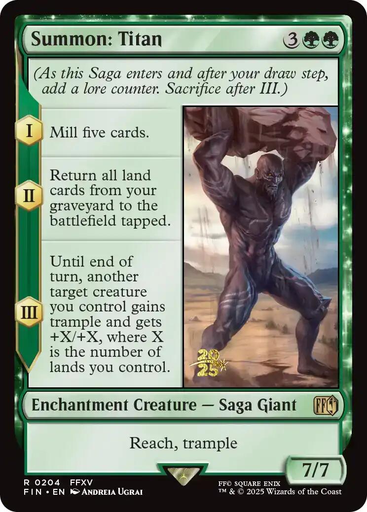 Summon: Titan [FINAL FANTASY Prerelease Promo] | Gear Gaming Fayetteville