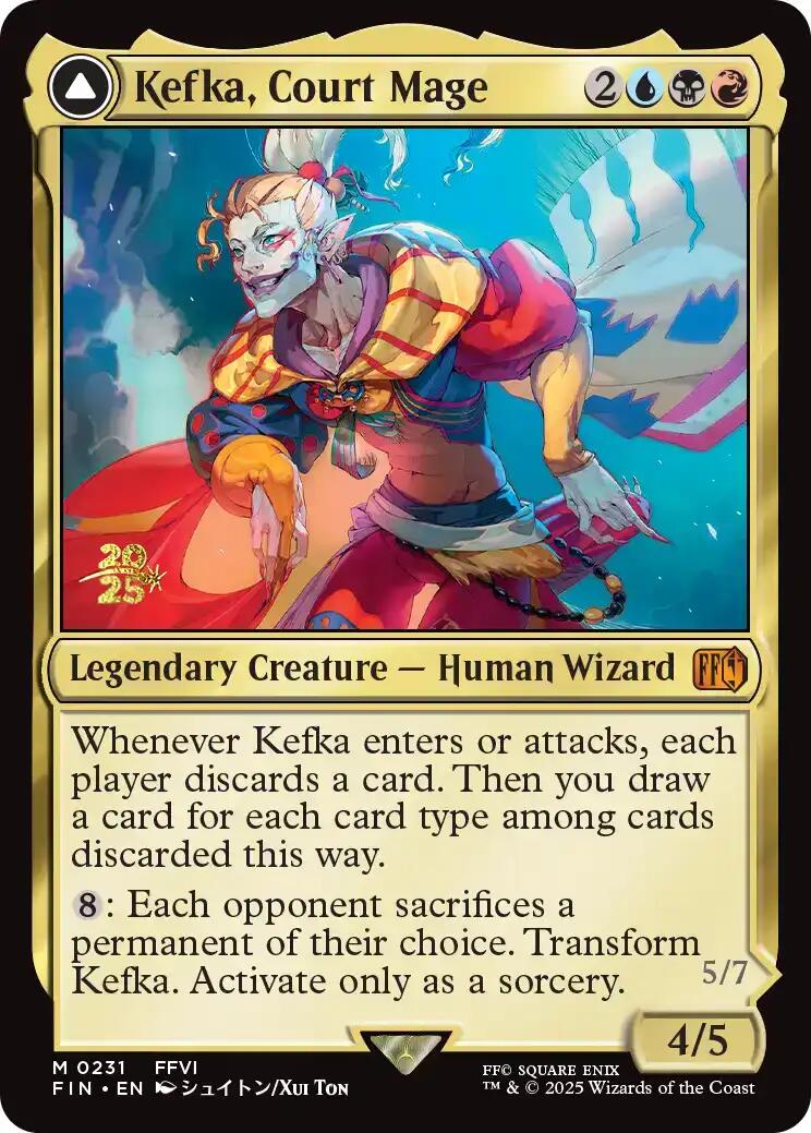 Kefka, Court Mage // Kefka, Ruler of Ruin [FINAL FANTASY Prerelease Promo] | Gear Gaming Fayetteville