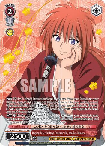 Hoping Peaceful Days Continue On, Kenshin Himura (PR) (Foil) - [Rurouni Kenshin] | Gear Gaming Fayetteville