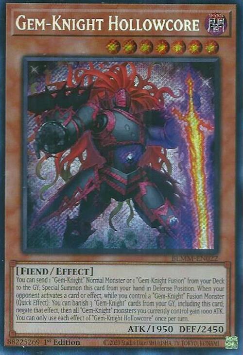 Gem-Knight Hollowcore [BLMM-EN022] Secret Rare | Gear Gaming Fayetteville