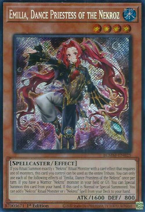 Emilia, Dance Priestess of the Nekroz [BLMM-EN025] Secret Rare | Gear Gaming Fayetteville
