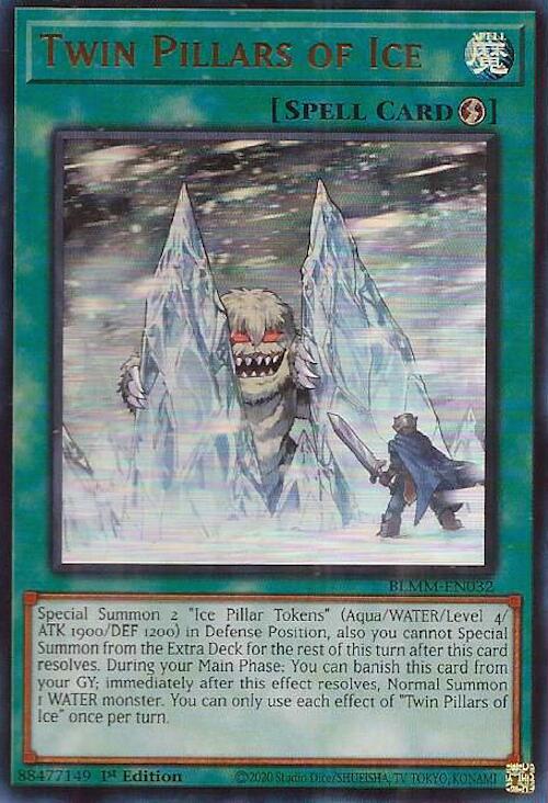 Twin Pillars of Ice [BLMM-EN032] Ultra Rare | Gear Gaming Fayetteville