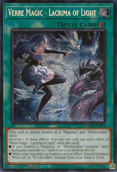 Verre Magic - Lacrima of Light [BLMM-EN046] Secret Rare | Gear Gaming Fayetteville
