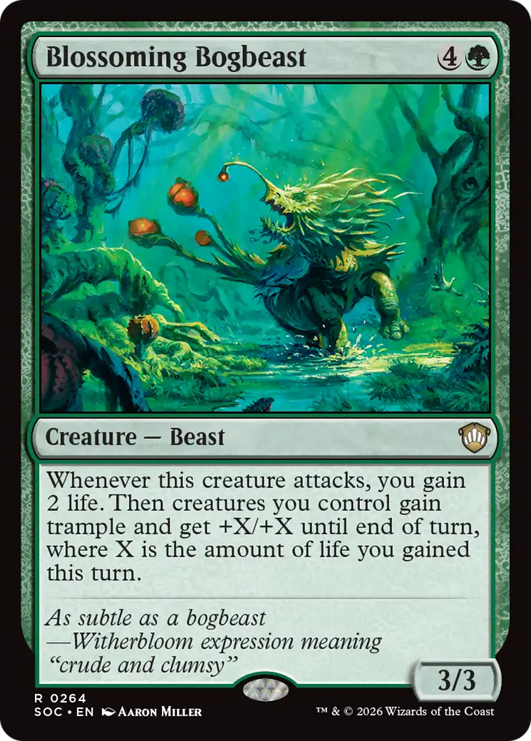 Blossoming Bogbeast [Secrets of Strixhaven Commander] | Gear Gaming Fayetteville