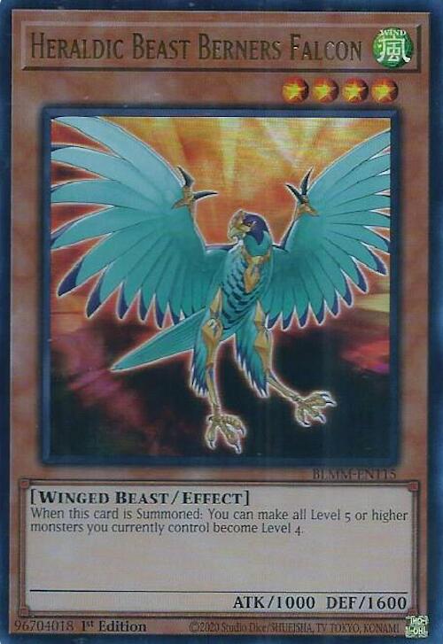 Heraldic Beast Berners Falcon [BLMM-EN115] Ultra Rare | Gear Gaming Fayetteville