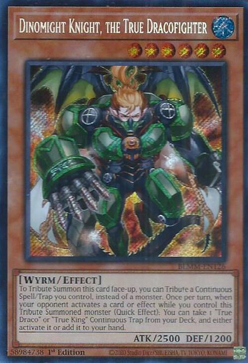 Dinomight Knight, the True Dracofighter [BLMM-EN126] Secret Rare | Gear Gaming Fayetteville