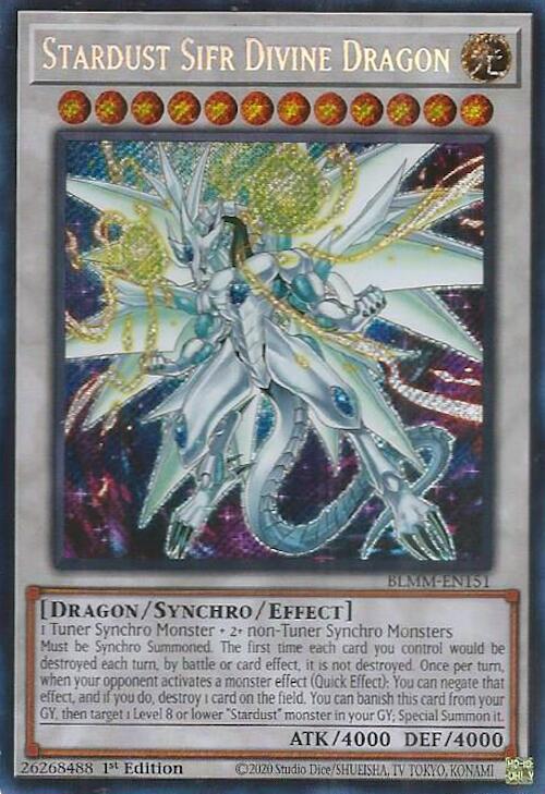 Stardust Sifr Divine Dragon [BLMM-EN151] Secret Rare | Gear Gaming Fayetteville