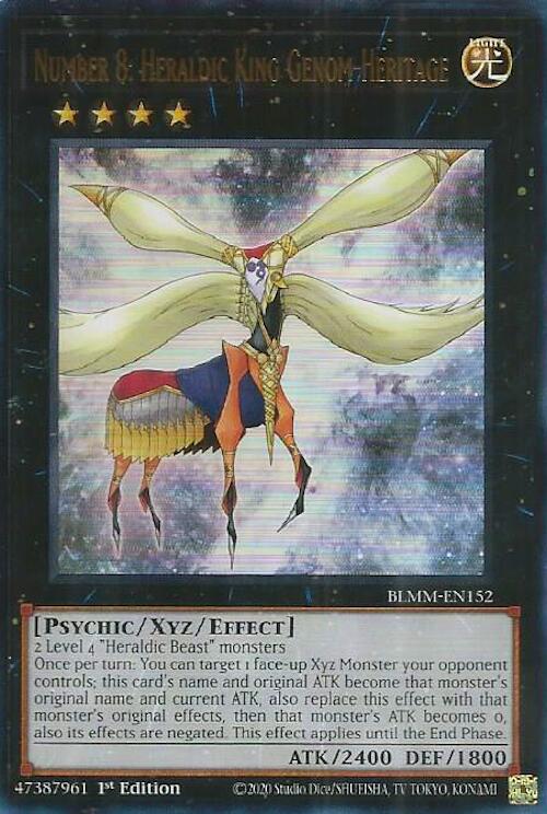 Number 8: Heraldic King Genom-Heritage [BLMM-EN152] Ultra Rare | Gear Gaming Fayetteville