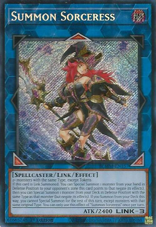 Summon Sorceress [BLMM-EN157] Secret Rare | Gear Gaming Fayetteville