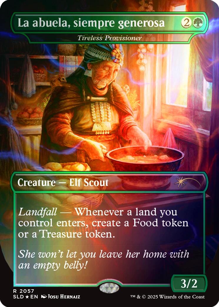La abuela, siempre generosa - Tireless Provisioner (Rainbow Foil) [Secret Lair Drop Series] | Gear Gaming Fayetteville