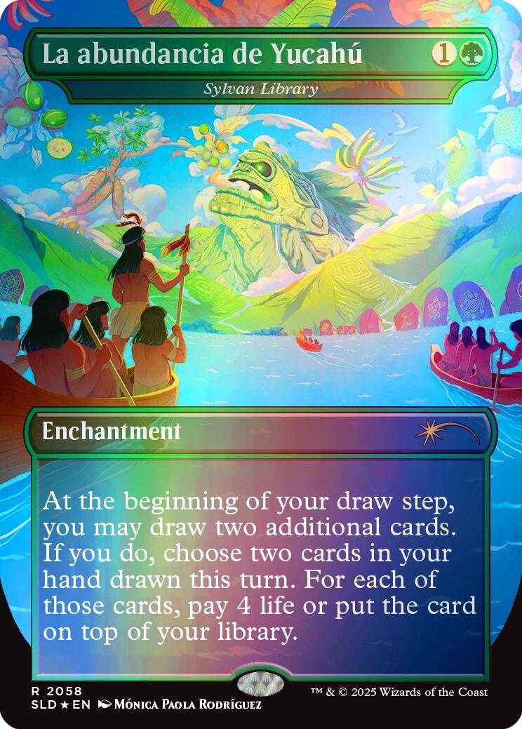 La abundancia de Yucahu - Sylvan Library (Rainbow Foil) [Secret Lair Drop Series] | Gear Gaming Fayetteville