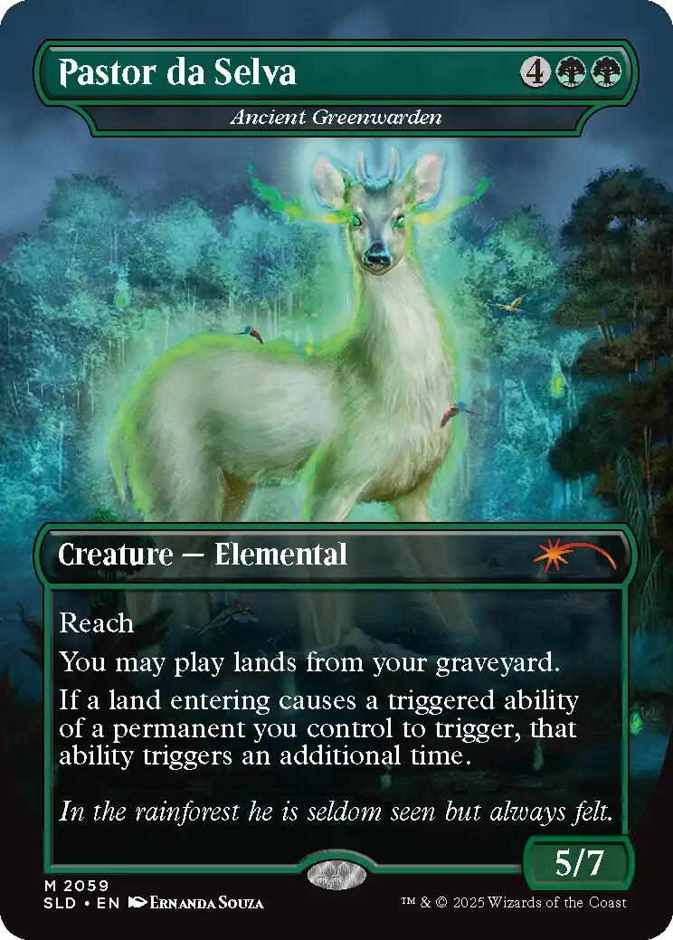Pastor da Selva - Ancient Greenwarden [Secret Lair Drop Series] | Gear Gaming Fayetteville