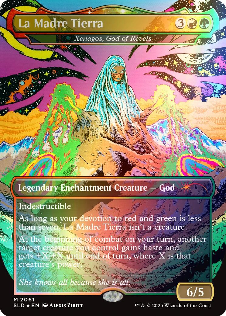 La Madre Tierra - Xenagos, God of Revels (Rainbow Foil) [Secret Lair Drop Series] | Gear Gaming Fayetteville