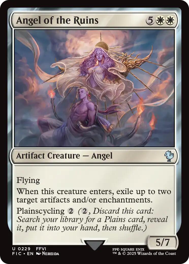 Angel of the Ruins (Surge Foil) [FINAL FANTASY Commander] | Gear Gaming Fayetteville