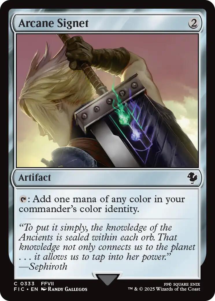 Arcane Signet (0333) (Surge Foil) [FINAL FANTASY Commander] | Gear Gaming Fayetteville