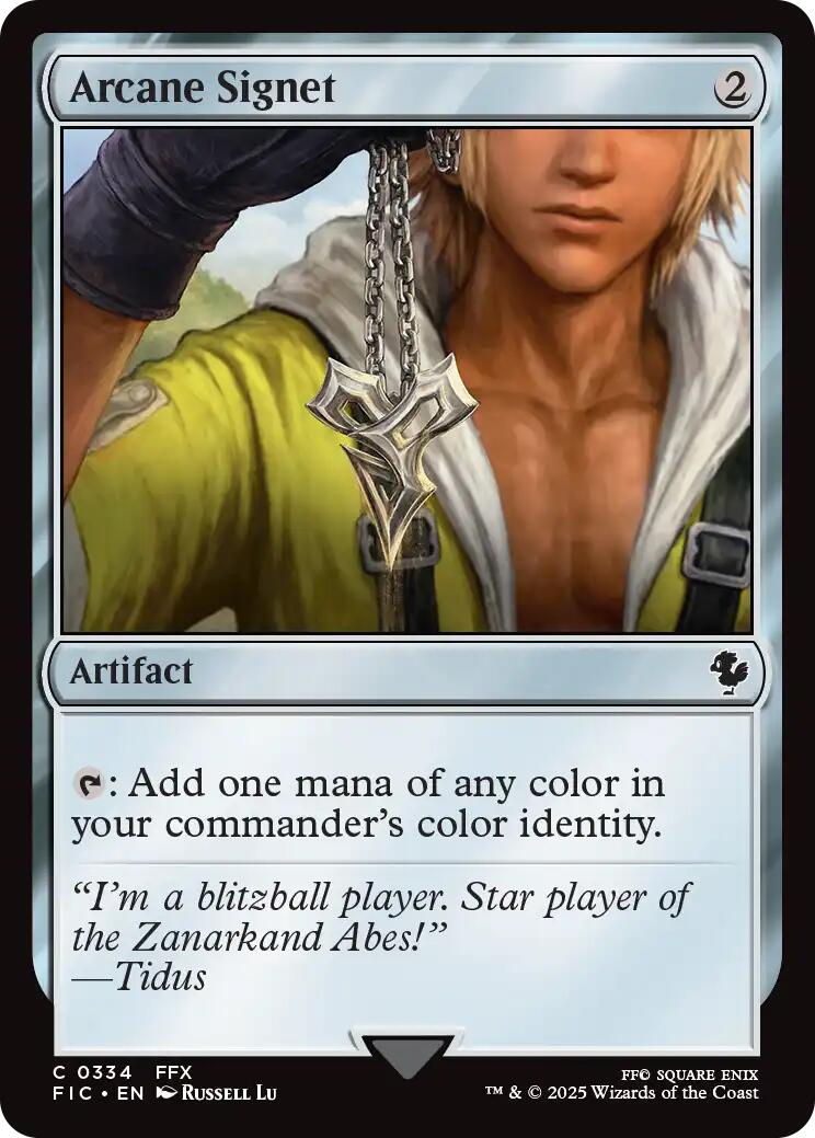 Arcane Signet (0334) (Surge Foil) [FINAL FANTASY Commander] | Gear Gaming Fayetteville
