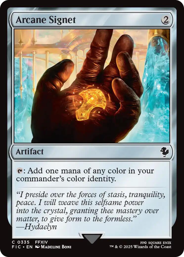 Arcane Signet (0335) (Surge Foil) [FINAL FANTASY Commander] | Gear Gaming Fayetteville