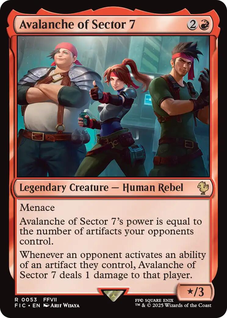 Avalanche of Sector 7 (Surge Foil) [FINAL FANTASY Commander] | Gear Gaming Fayetteville