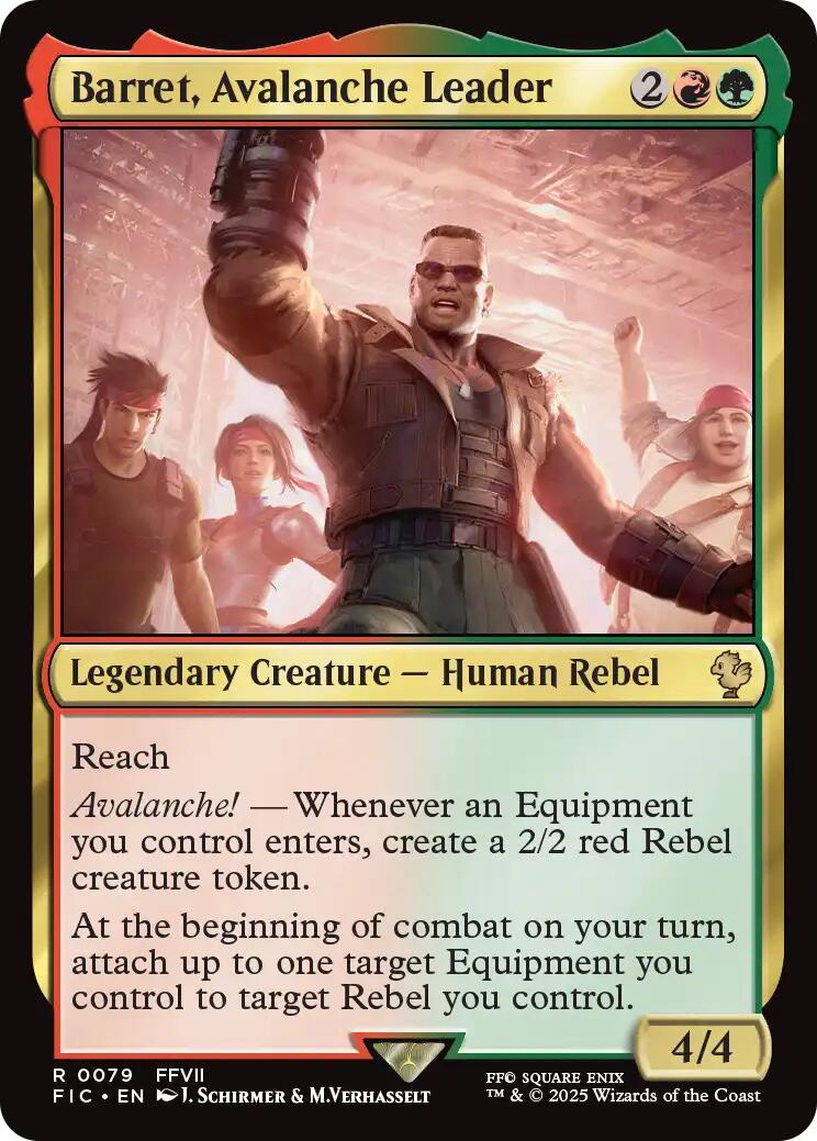 Barret, Avalanche Leader (Surge Foil) [FINAL FANTASY Commander] | Gear Gaming Fayetteville