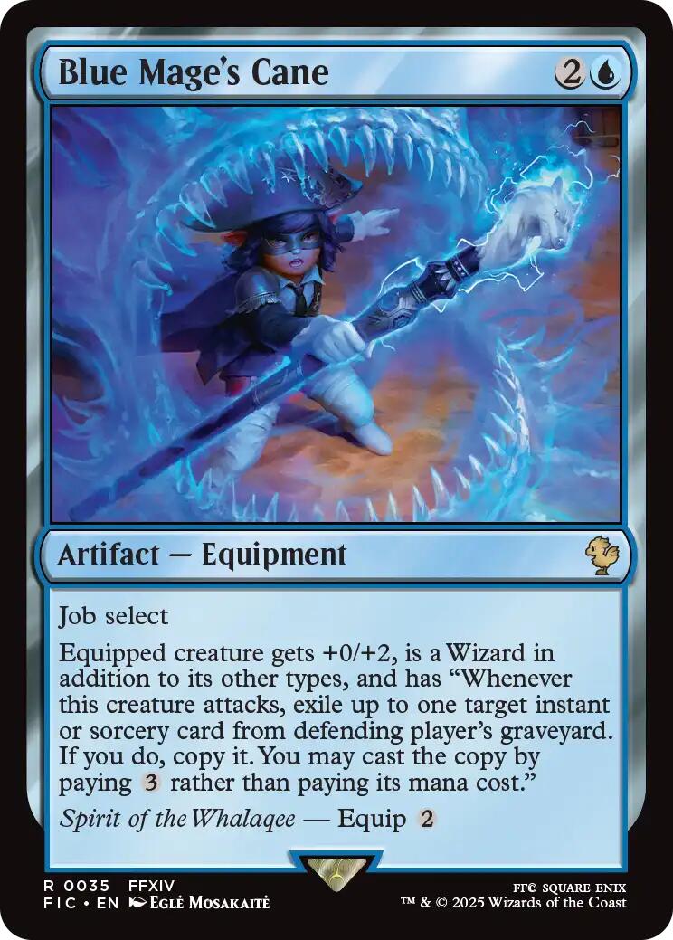 Blue Mage's Cane (Surge Foil) [FINAL FANTASY Commander] | Gear Gaming Fayetteville