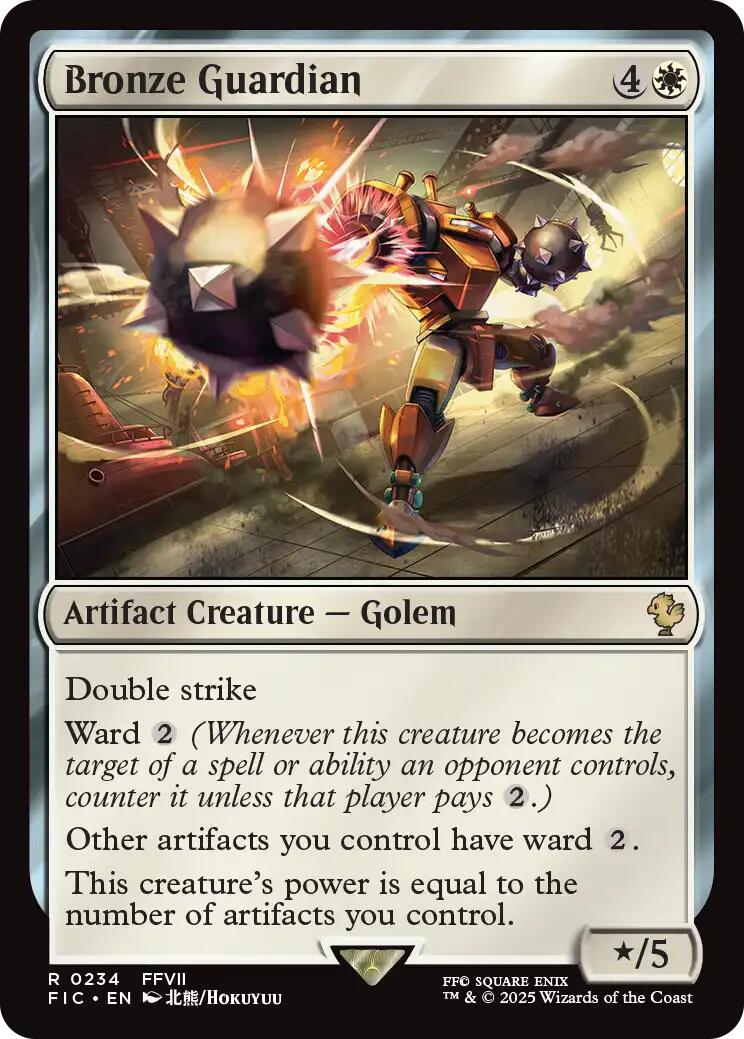 Bronze Guardian (Surge Foil) [FINAL FANTASY Commander] | Gear Gaming Fayetteville