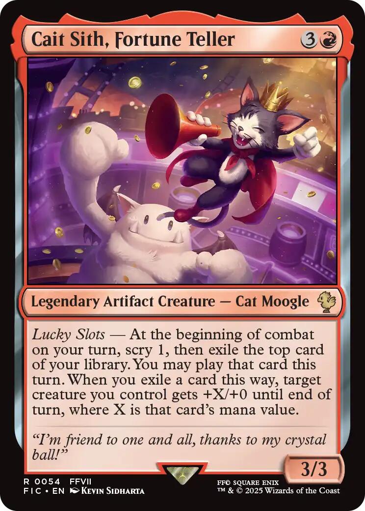 Cait Sith, Fortune Teller (Surge Foil) [FINAL FANTASY Commander] | Gear Gaming Fayetteville