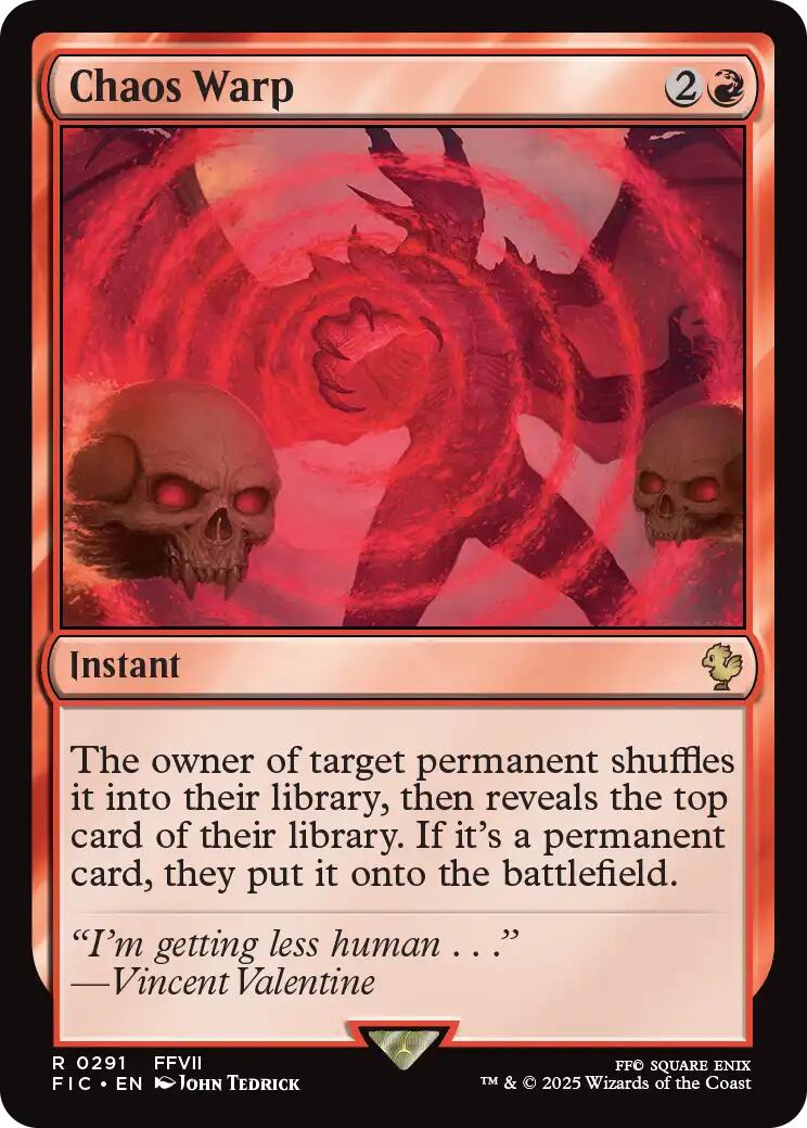 Chaos Warp (Surge Foil) [FINAL FANTASY Commander] | Gear Gaming Fayetteville