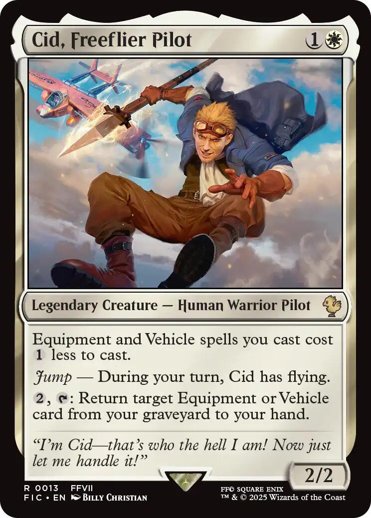 Cid, Freeflier Pilot (Surge Foil) [FINAL FANTASY Commander] | Gear Gaming Fayetteville