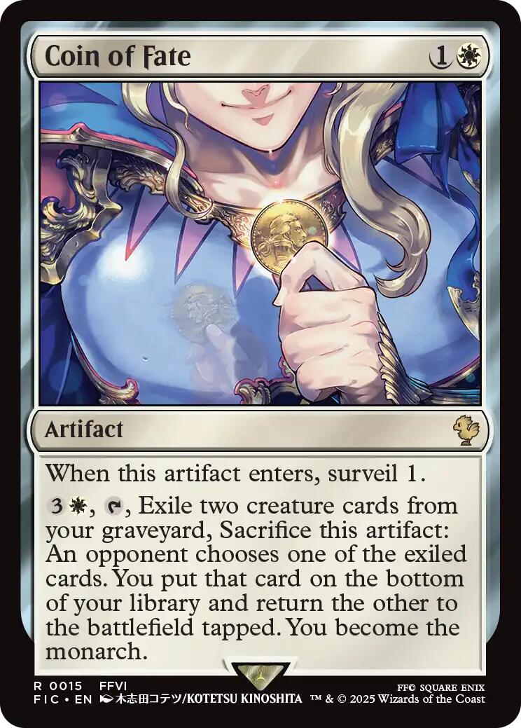 Coin of Fate (Surge Foil) [FINAL FANTASY Commander] | Gear Gaming Fayetteville