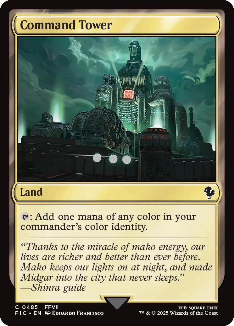 Command Tower (0485) (Surge Foil) [FINAL FANTASY Commander] | Gear Gaming Fayetteville