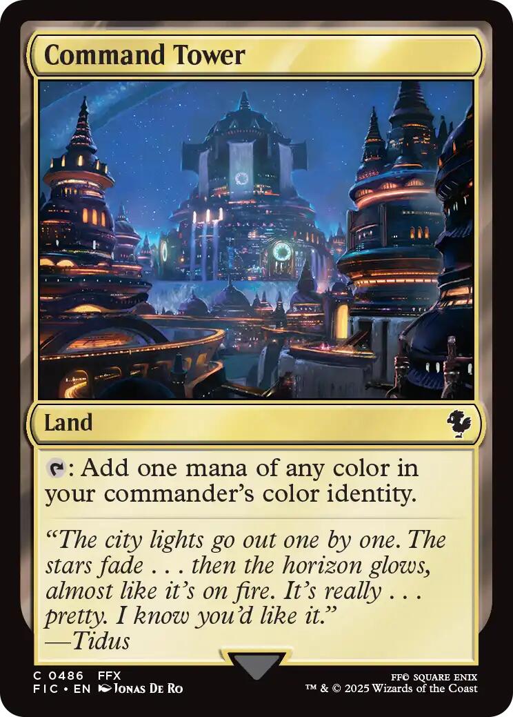 Command Tower (0486) (Surge Foil) [FINAL FANTASY Commander] | Gear Gaming Fayetteville