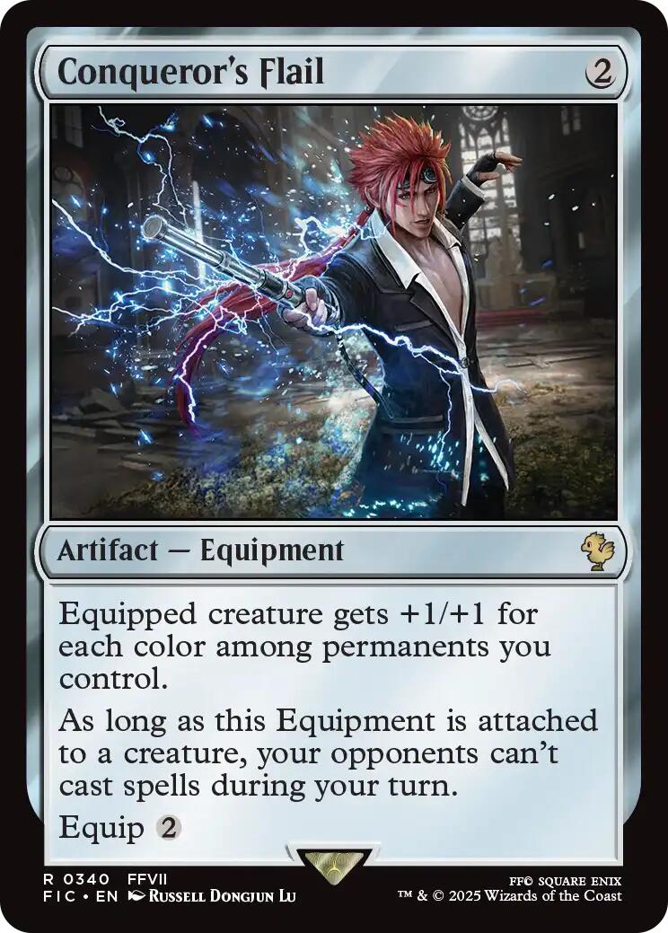 Conqueror's Flail (Surge Foil) [FINAL FANTASY Commander] | Gear Gaming Fayetteville