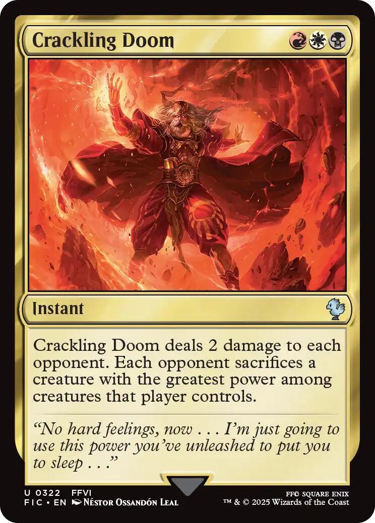 Crackling Doom (Surge Foil) [FINAL FANTASY Commander] | Gear Gaming Fayetteville