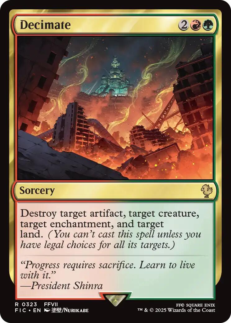 Decimate (Surge Foil) [FINAL FANTASY Commander] | Gear Gaming Fayetteville
