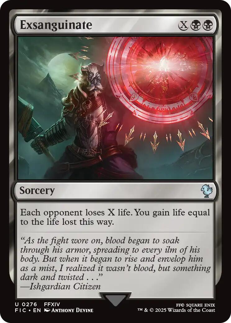 Exsanguinate (Surge Foil) [FINAL FANTASY Commander] | Gear Gaming Fayetteville