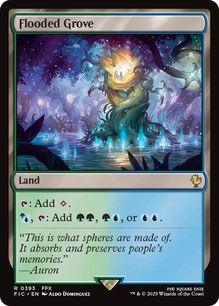 Flooded Grove (Surge Foil) [FINAL FANTASY Commander] | Gear Gaming Fayetteville