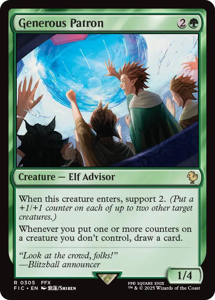 Generous Patron (Surge Foil) [FINAL FANTASY Commander] | Gear Gaming Fayetteville